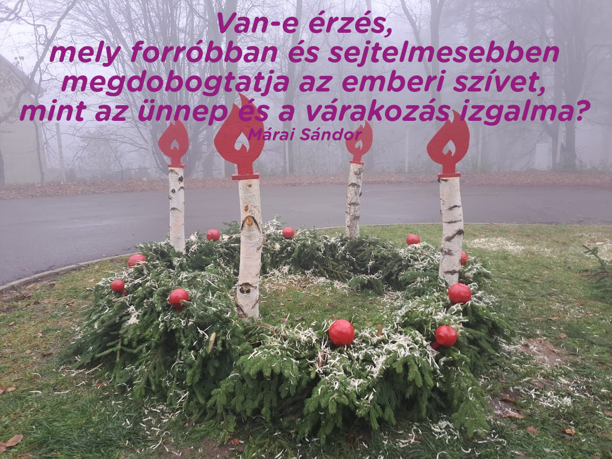 Adventi koszorú Mátraszentimrén
