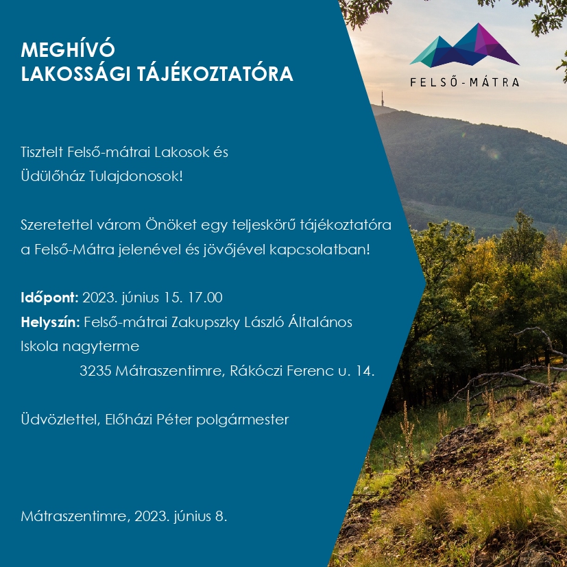 lakossági meghívó